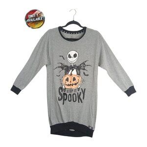 Disney Nightmare Before Christmas Women’s Sleepwear XS Gray Jack Print